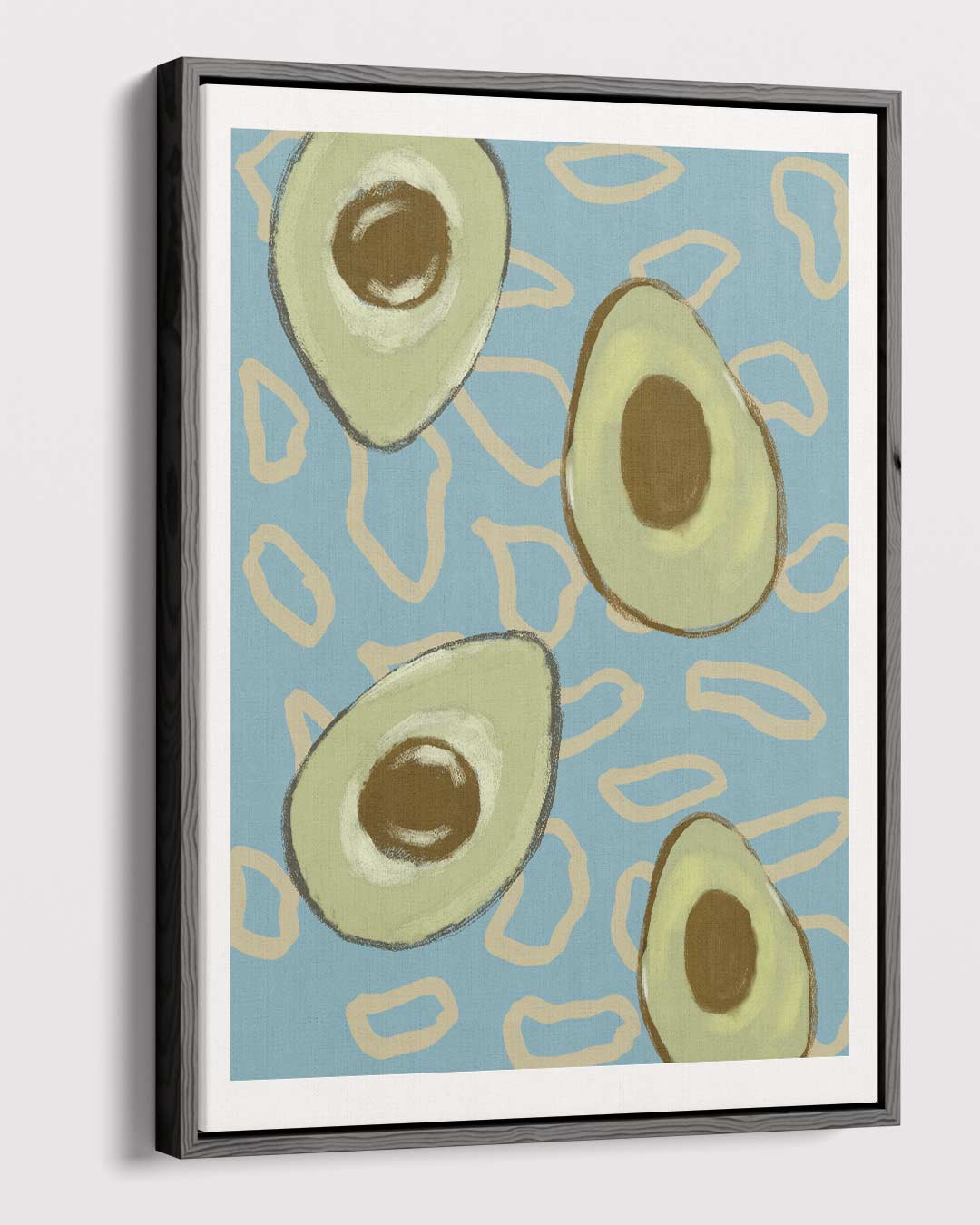Avocado Droom – canvas wanddecoratie in portret formaat