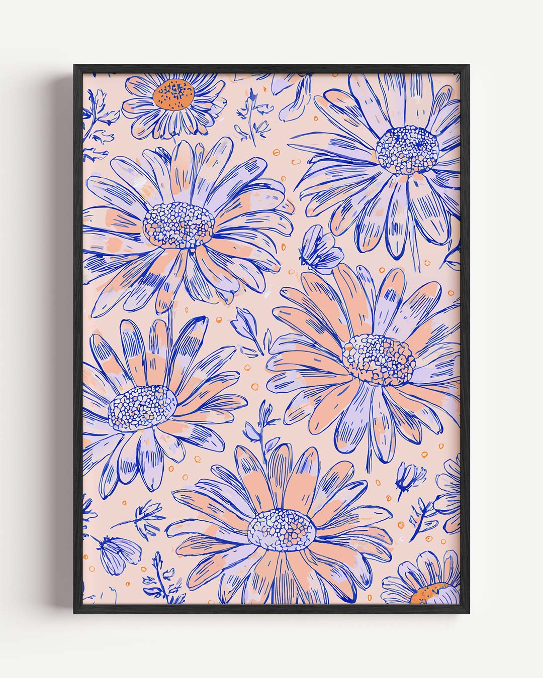 Bloemenparade – bloemen portret poster als wanddecoratie