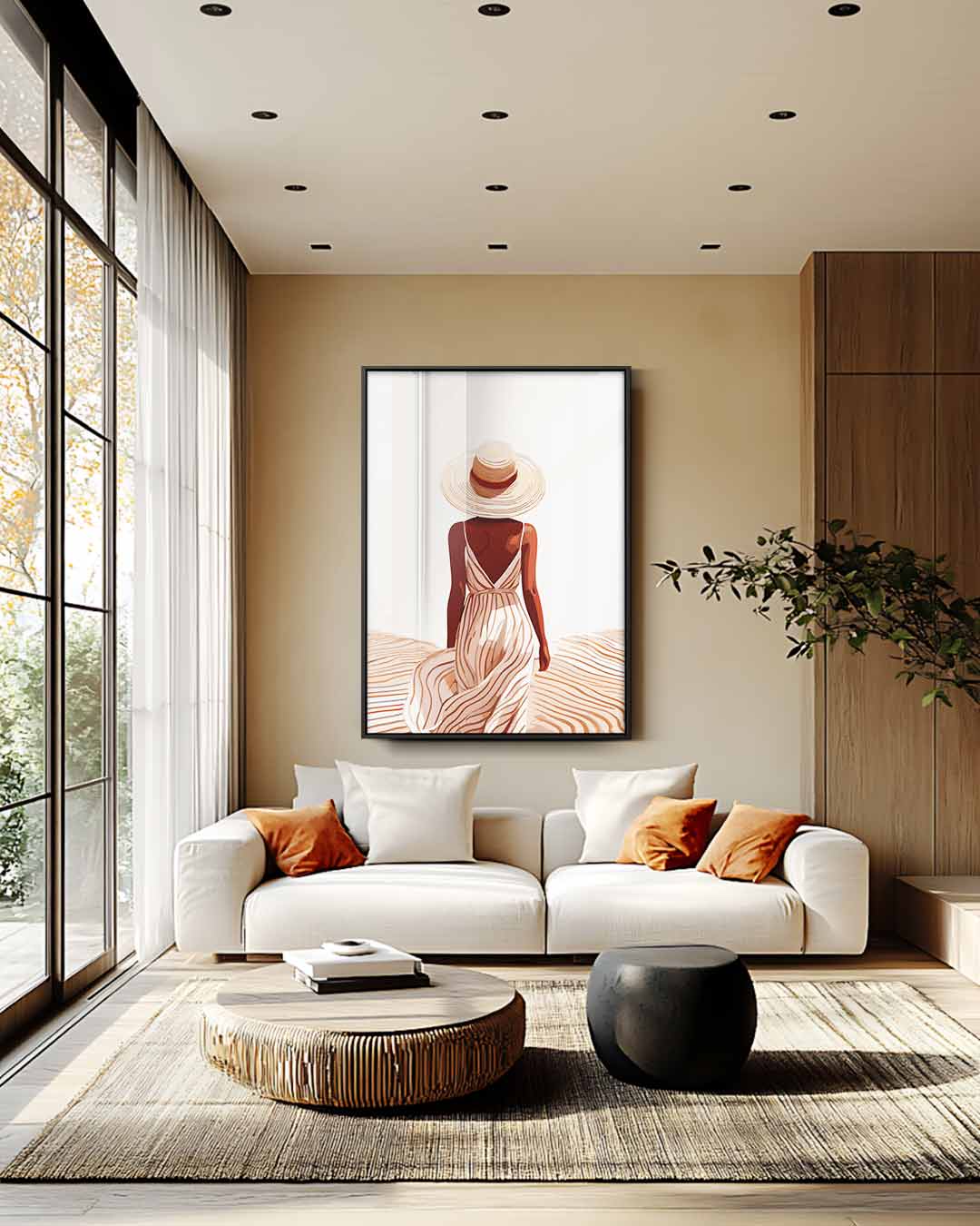 Zomerwandeling – plexiglas wanddecoratie in portret formaat
