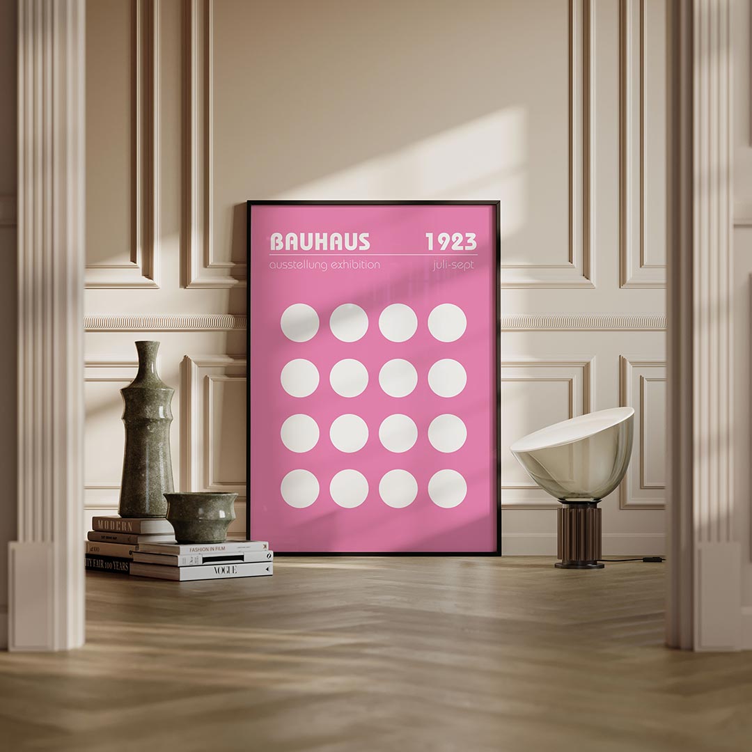 Abstracte – moderne Bauhaus wandkunst als poster