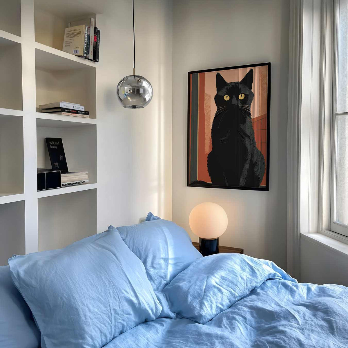 Mystieke Kattenposter – staande muurposter met dierenthema