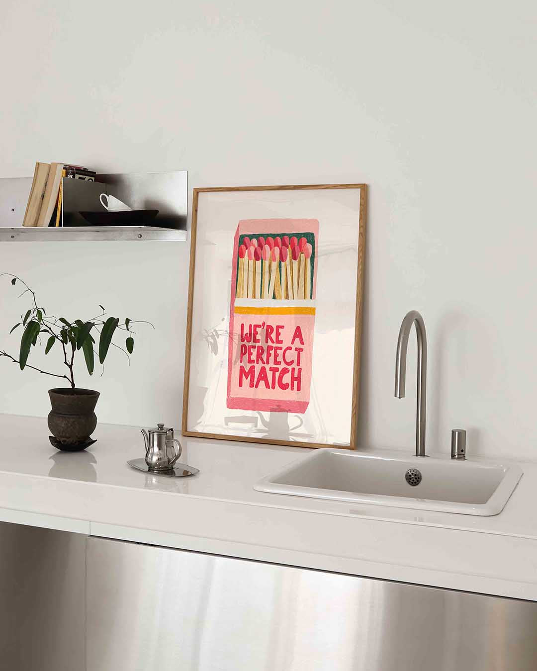Luciferdoosje – keukenposter in staand formaat