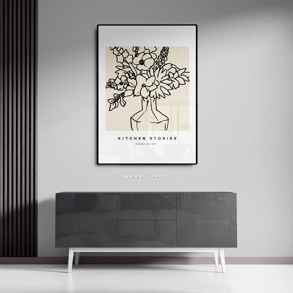 Bloemrijke Vaaskunst – canvas kunstwerk als wanddecoratie