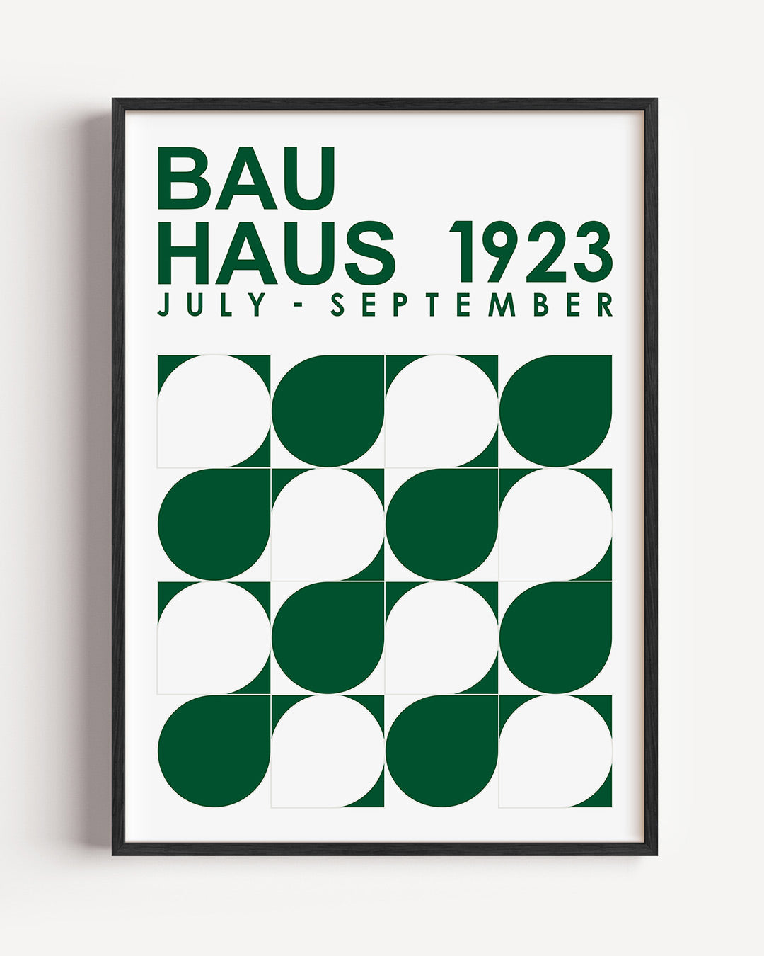 Vormen en vlakken – staande Bauhaus poster als wanddecoratie