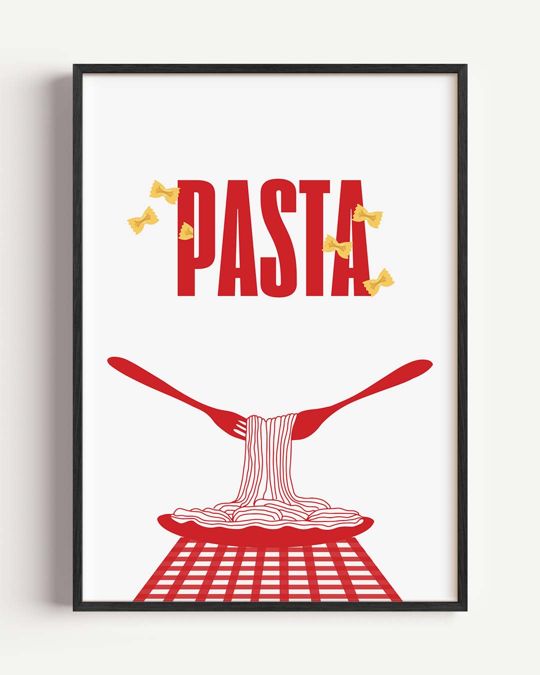 Pasta Liefde – keuken portret poster als wanddecoratie
