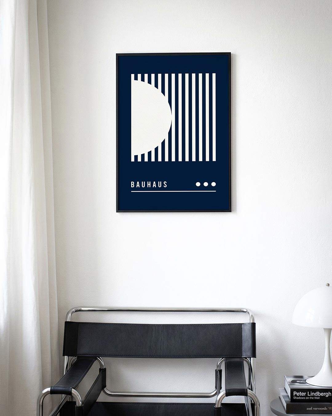 Lijnen en vlakken – moderne Bauhaus wandkunst als poster