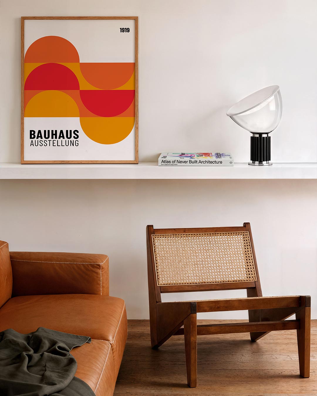 Vorm en kleur – staande Bauhaus poster voor aan de muur