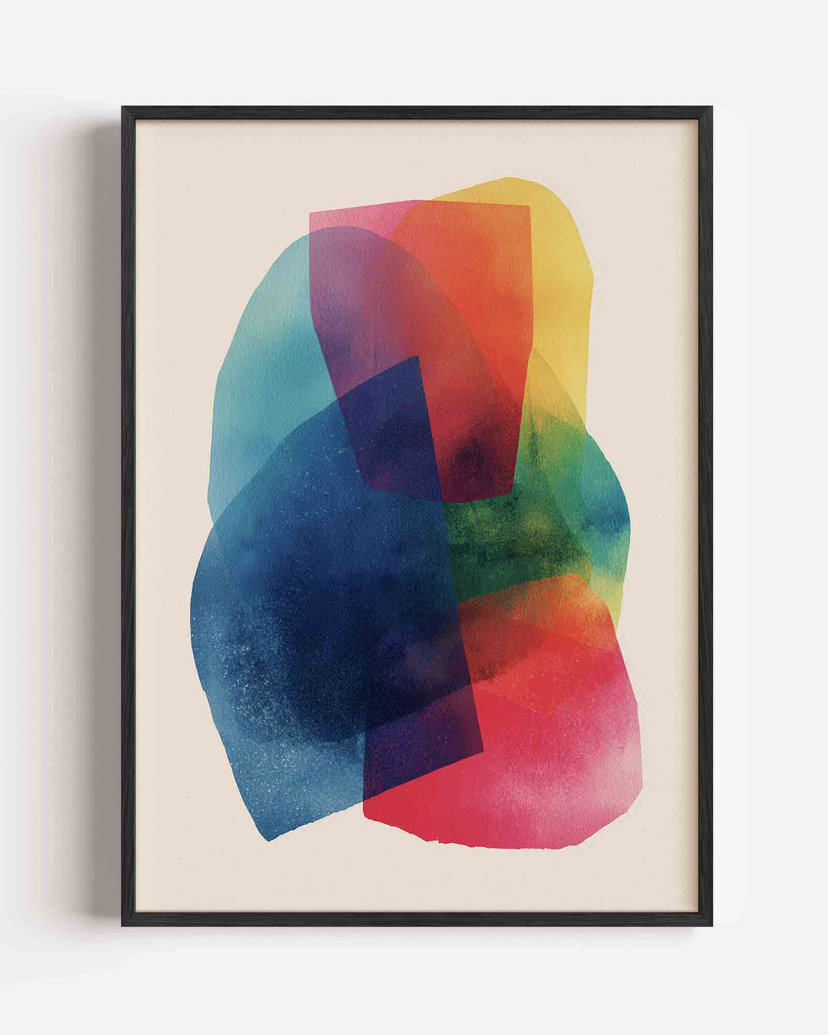 Gekleurde vormen – botanische portret poster als wanddecoratie