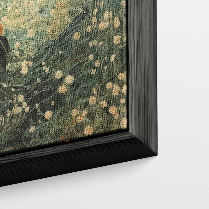 Onderwater Fantasie – kunstwerk met zwarte baklijst