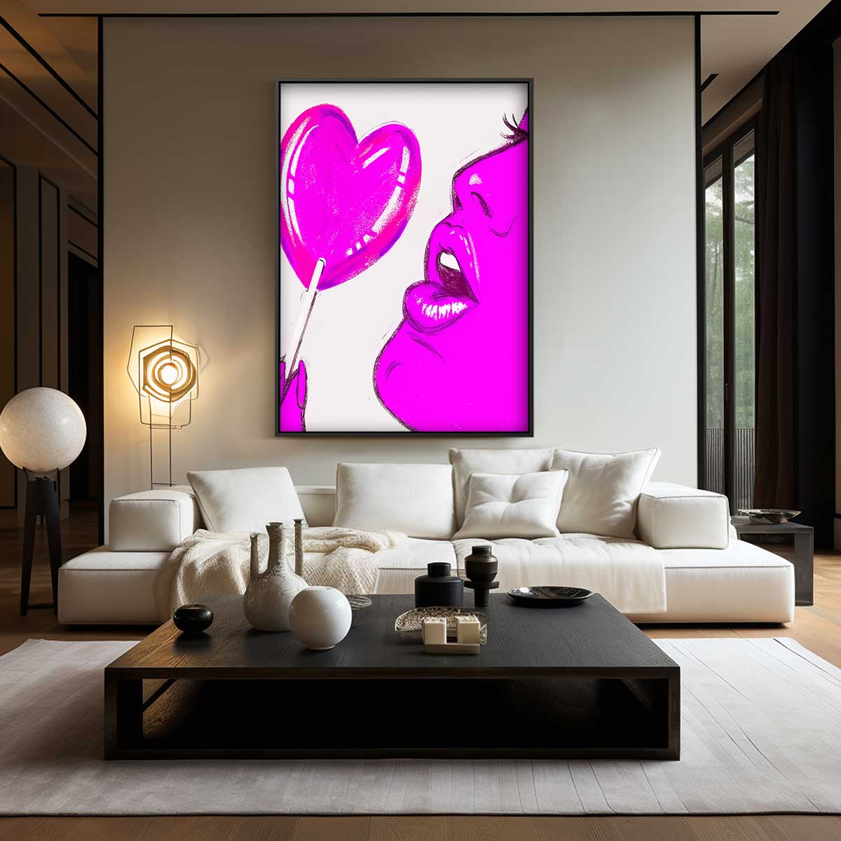 Pop Art Lollipop Sensatie – staand kunstwerk voor modern interieur
