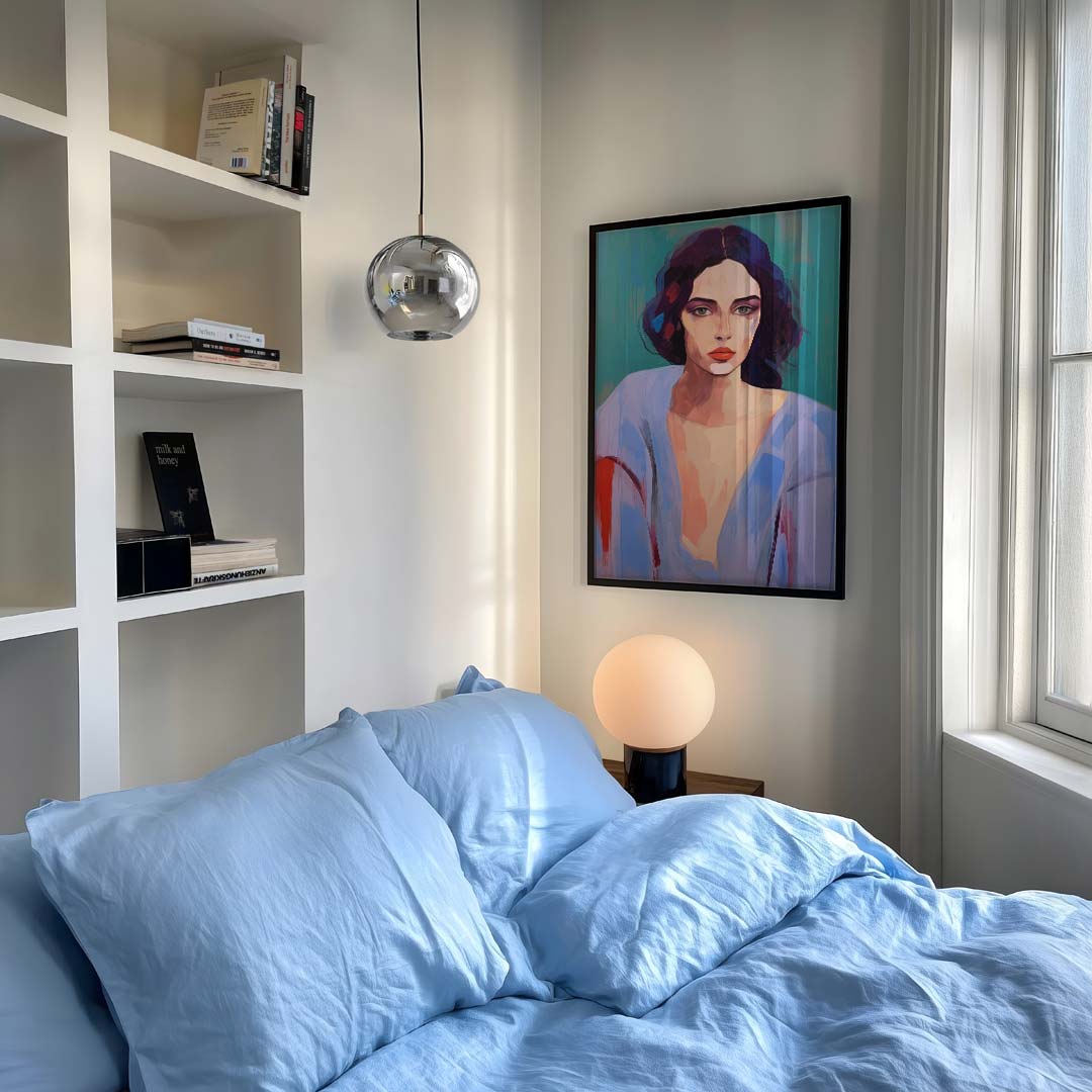 Moderne Vrouwelijke Portretposter – vrouwelijk portret als moderne wandkunst
