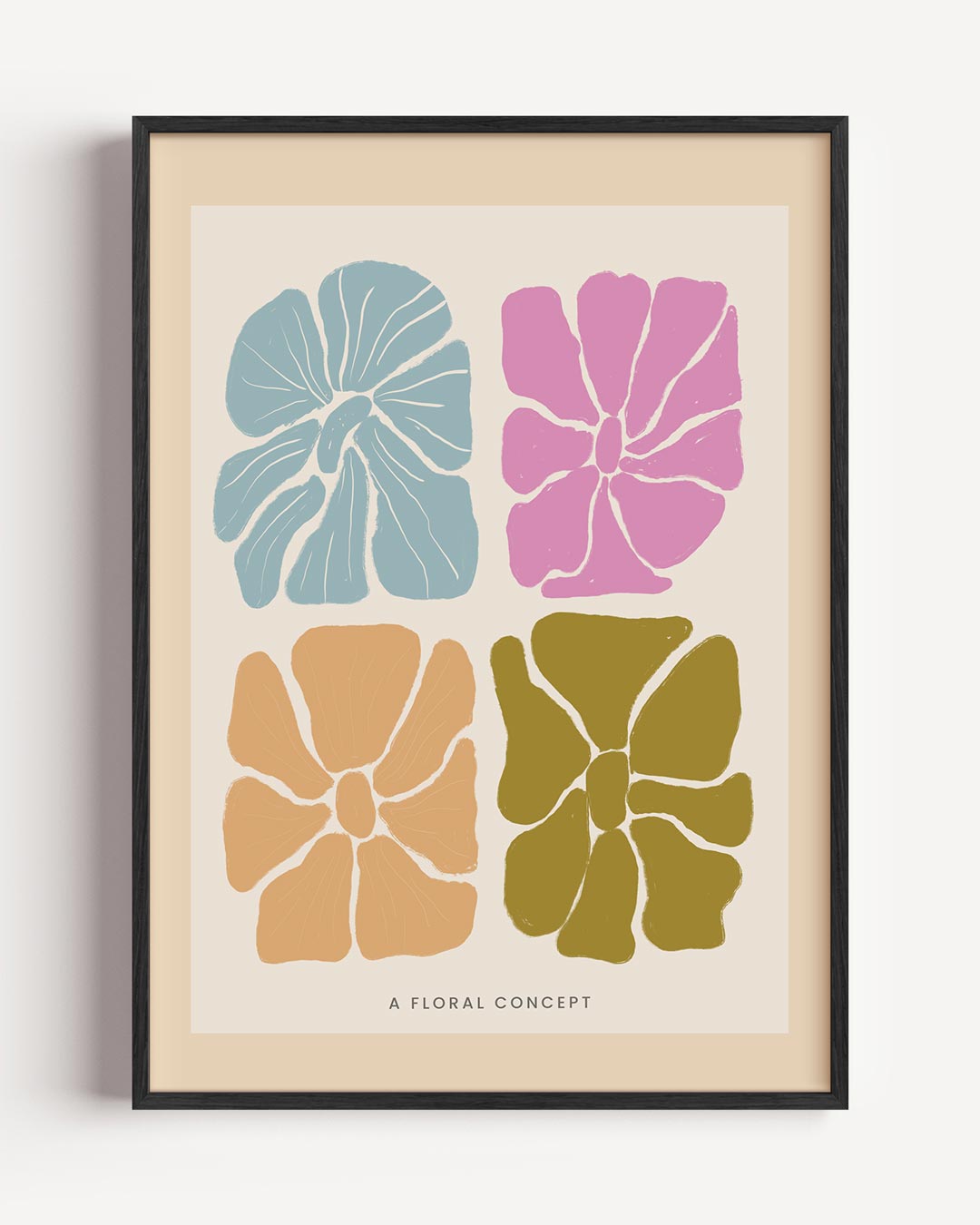 Vrouwelijke Bloemenpracht – bloemen portret poster als wanddecoratie