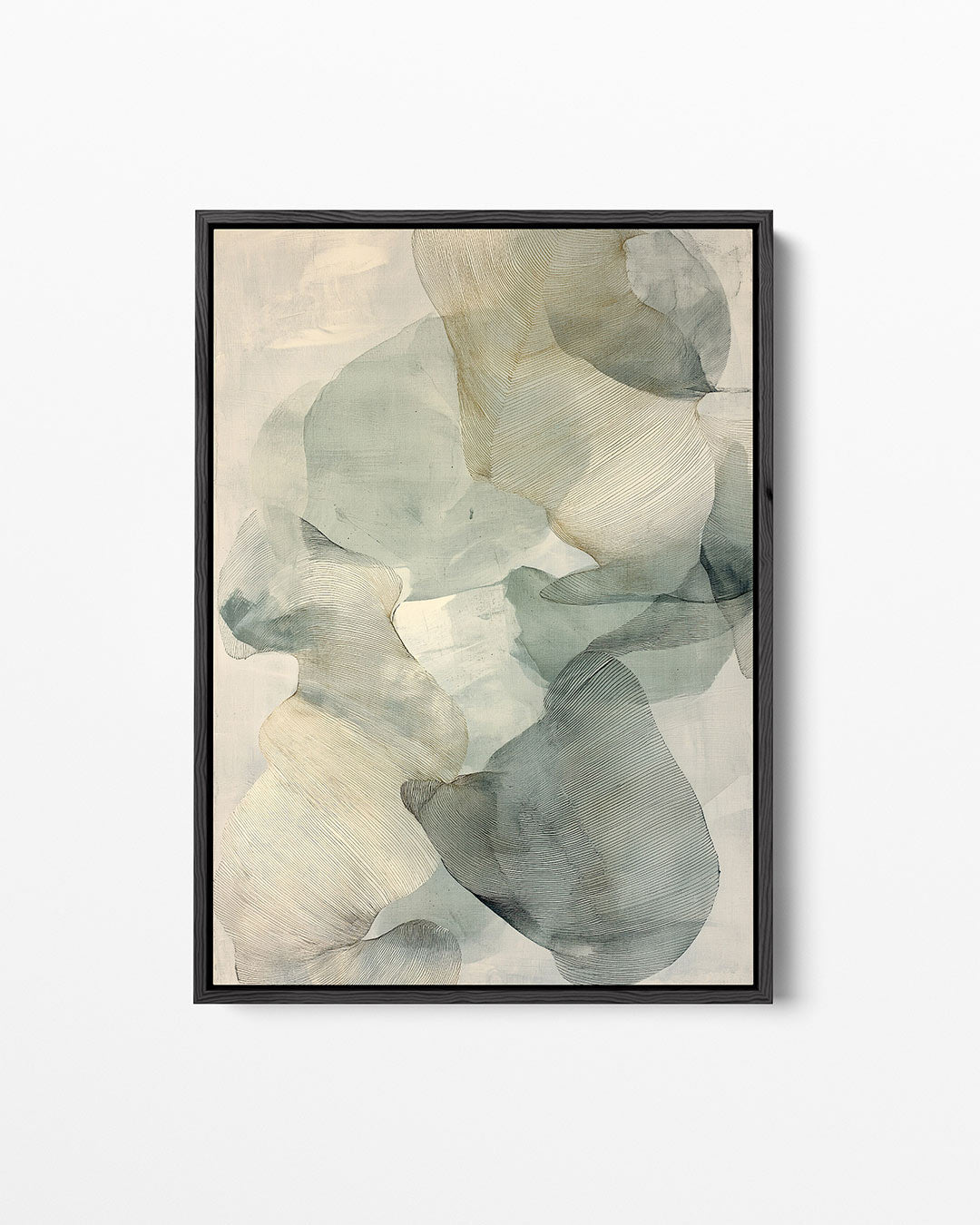 Organische lijnvormen – staand wanddecoratie kunstwerk