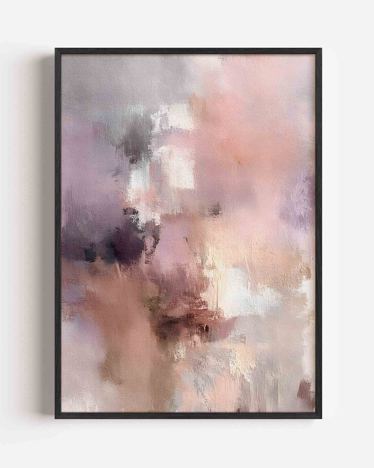 Abstracte pastelkleuren – abstracte textuur portret poster als wanddecoratie