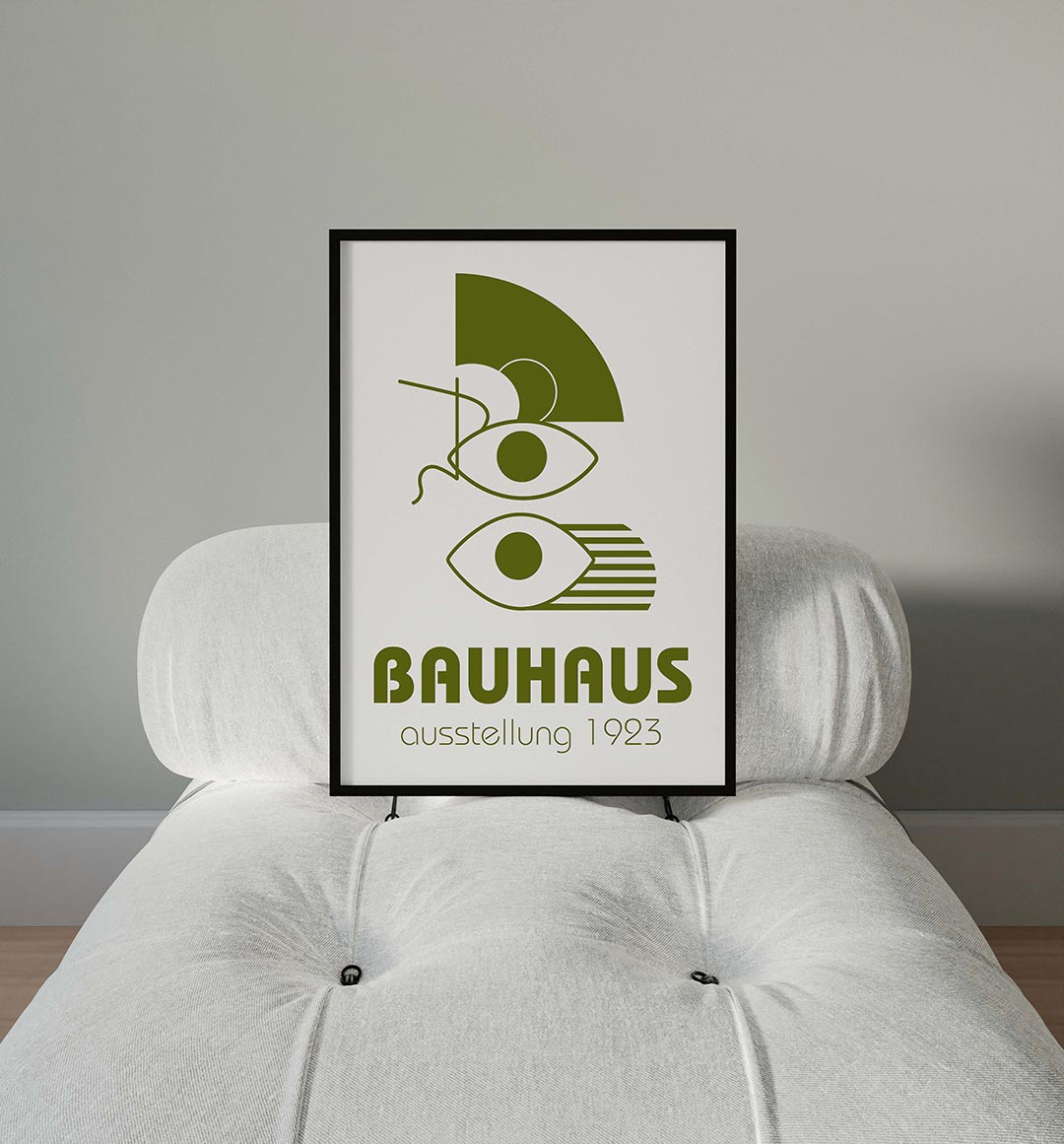 Vorm en lijnenspel – moderne Bauhaus wandkunst als poster