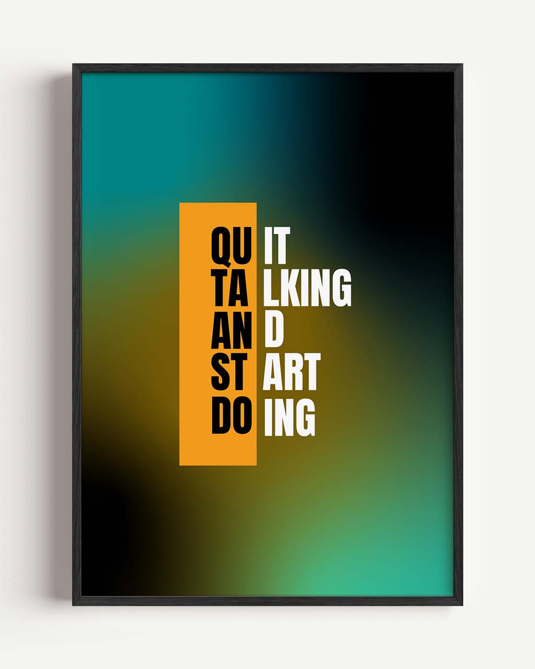 Inspirerende Actieposter – quote portret poster als wanddecoratie