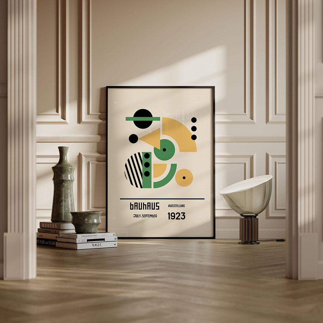 Vormen en vlakkenspel – moderne Bauhaus wandkunst als poster