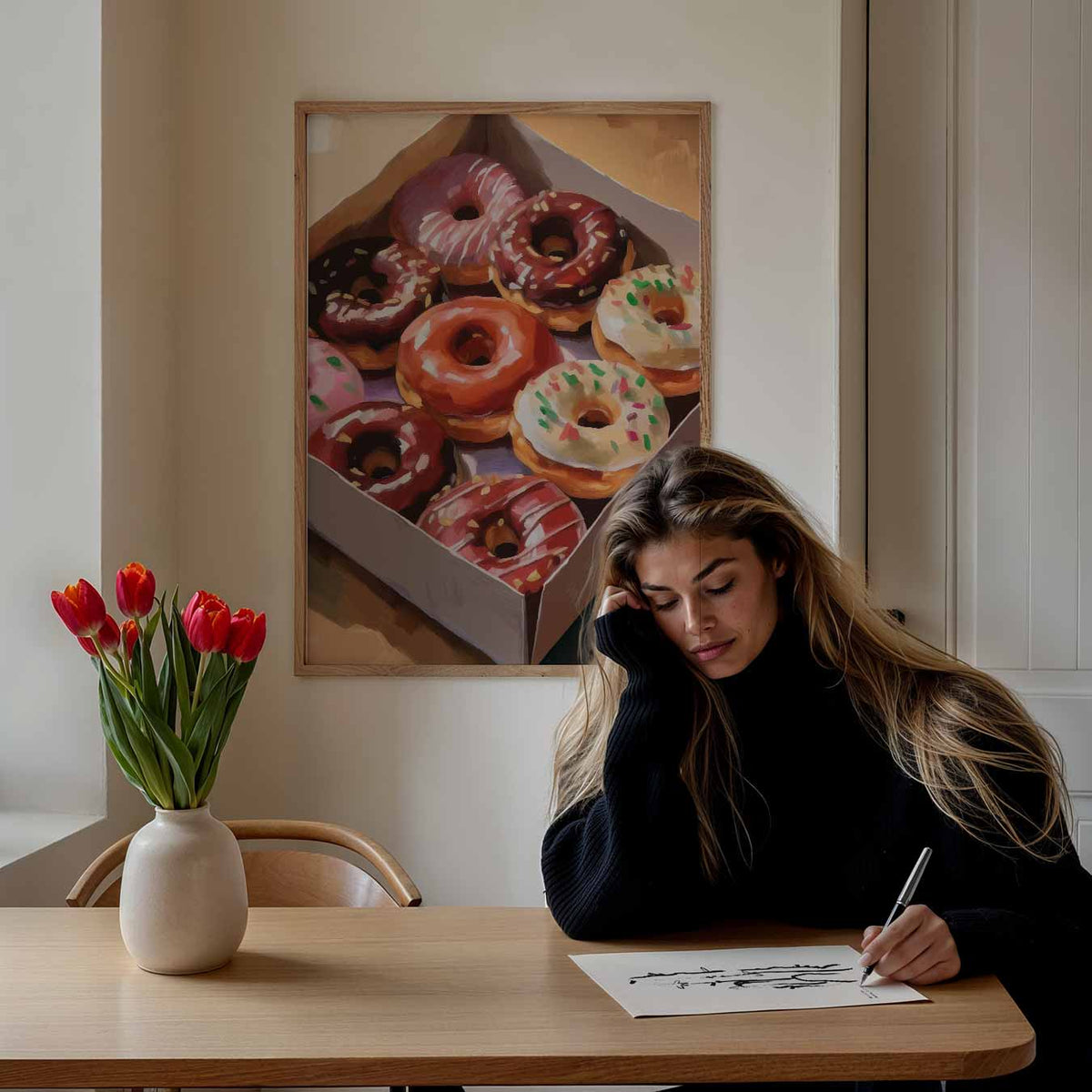 Verrukkelijke Donut-Droom – keuken portret poster, afbeelding 7