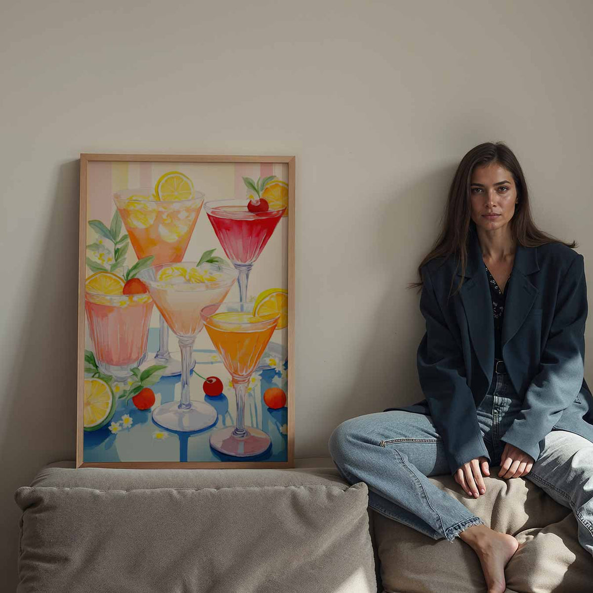 Cocktail Party – staande keuken wanddecoratie van WallArtistic