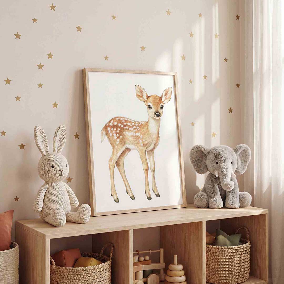 Hertje – staande kinderkamer wanddecoratie van WallArtistic