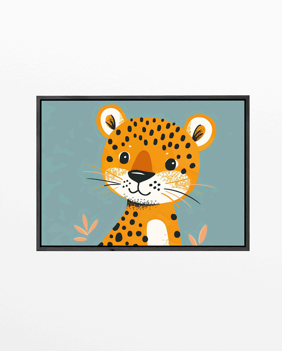 Vrolijke luipaard illustratie – Illustratie – liggend kinder kunstwerk