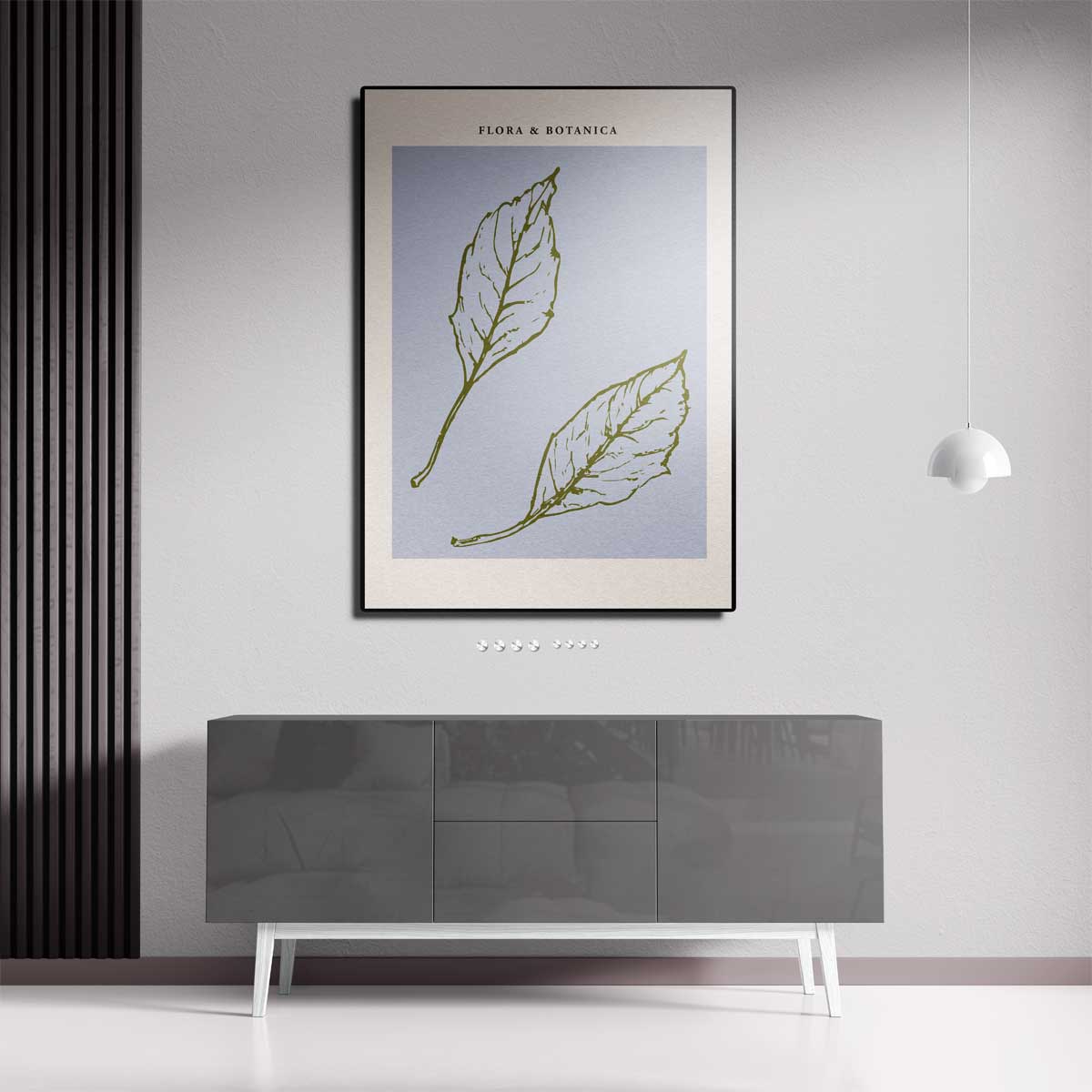 Botanische Bladeren Kunstposter – canvas kunstwerk als wanddecoratie