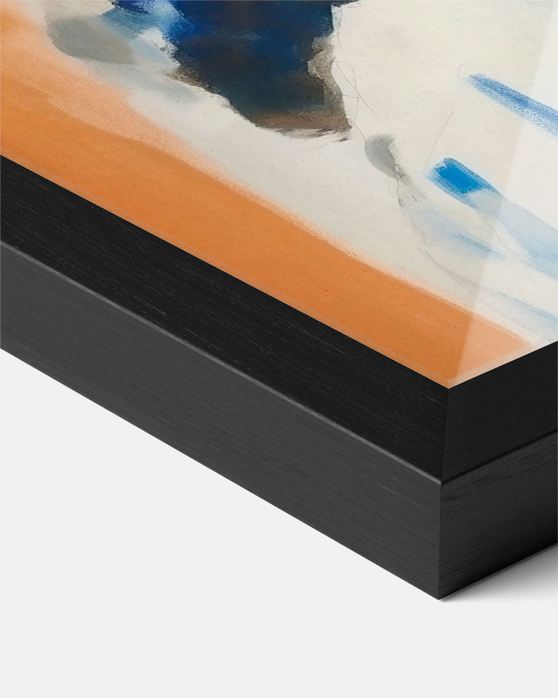Mystieke Blauw Getinte Portretposter – vrouwelijke portret poster als eigentijdse wanddecoratie