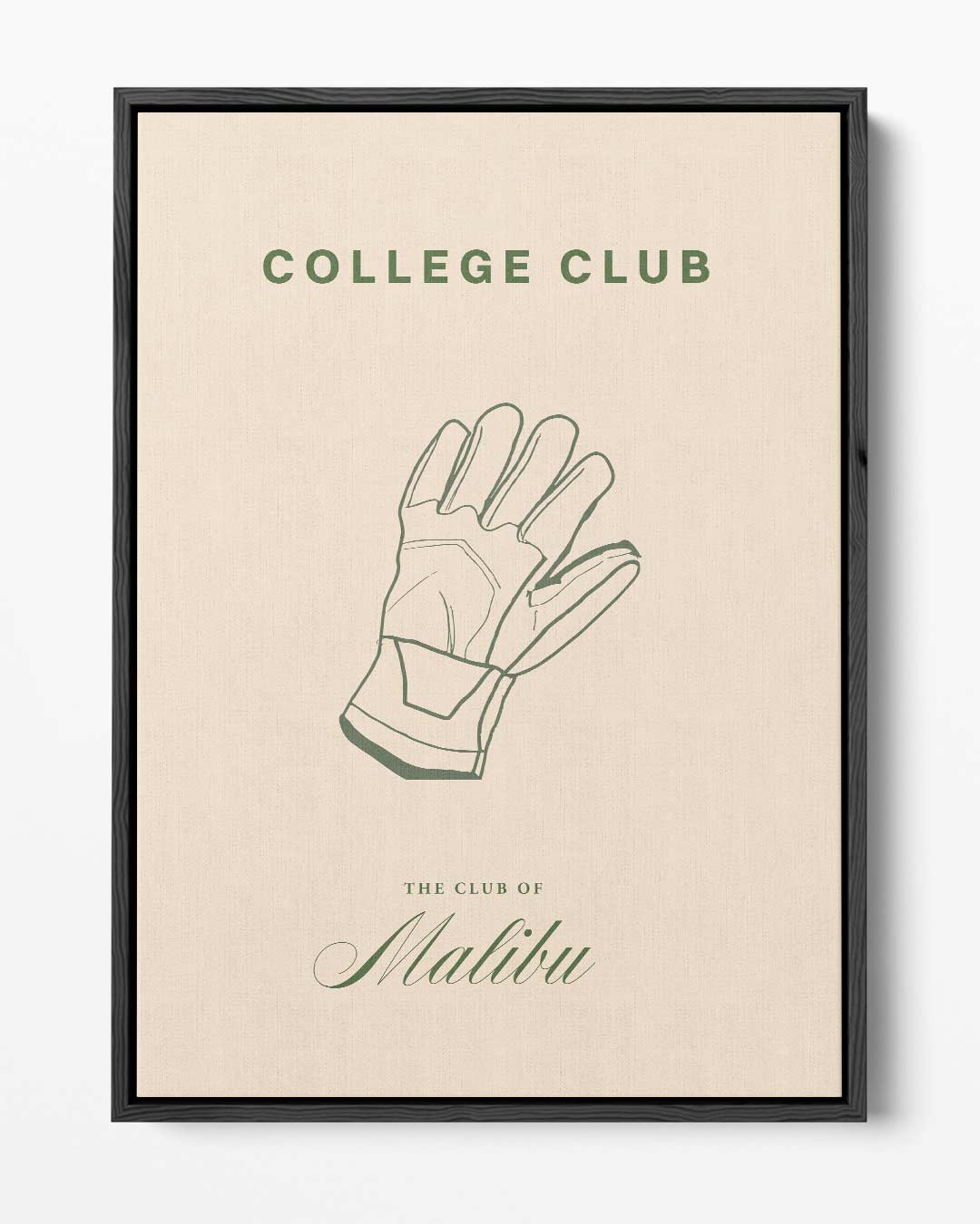 College Club Poster – portret kunstwerk als wanddecoratie