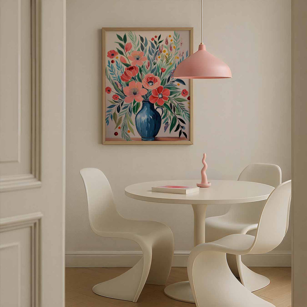 Bloeiende Elegantie – bloemen poster in staand formaat