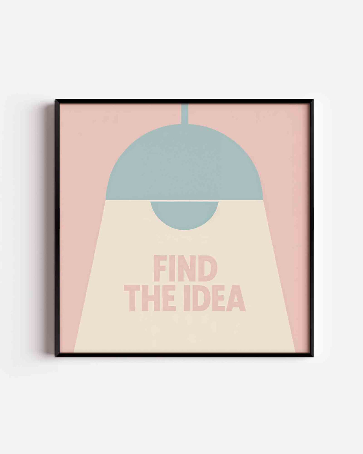 Find the idea – Pop Art vierkante poster als wanddecoratie
