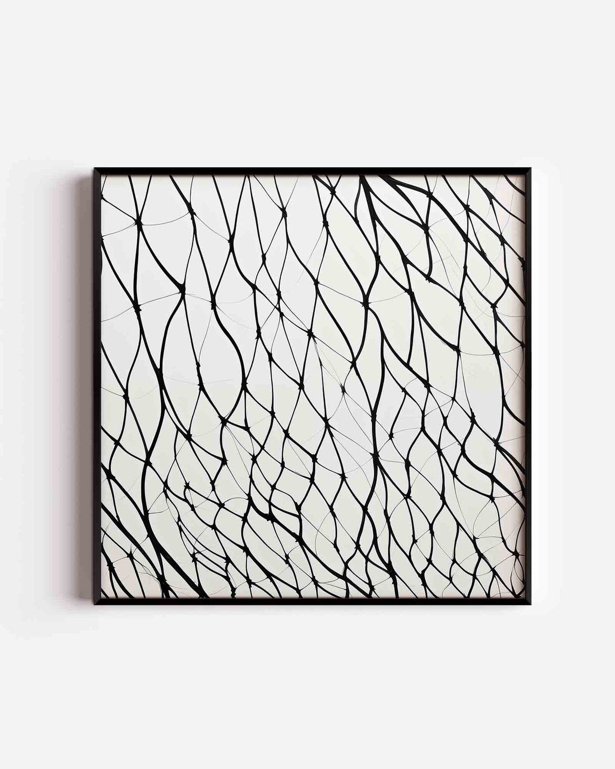 Abstracte lijnen – abstracte vierkante poster als wanddecoratie
