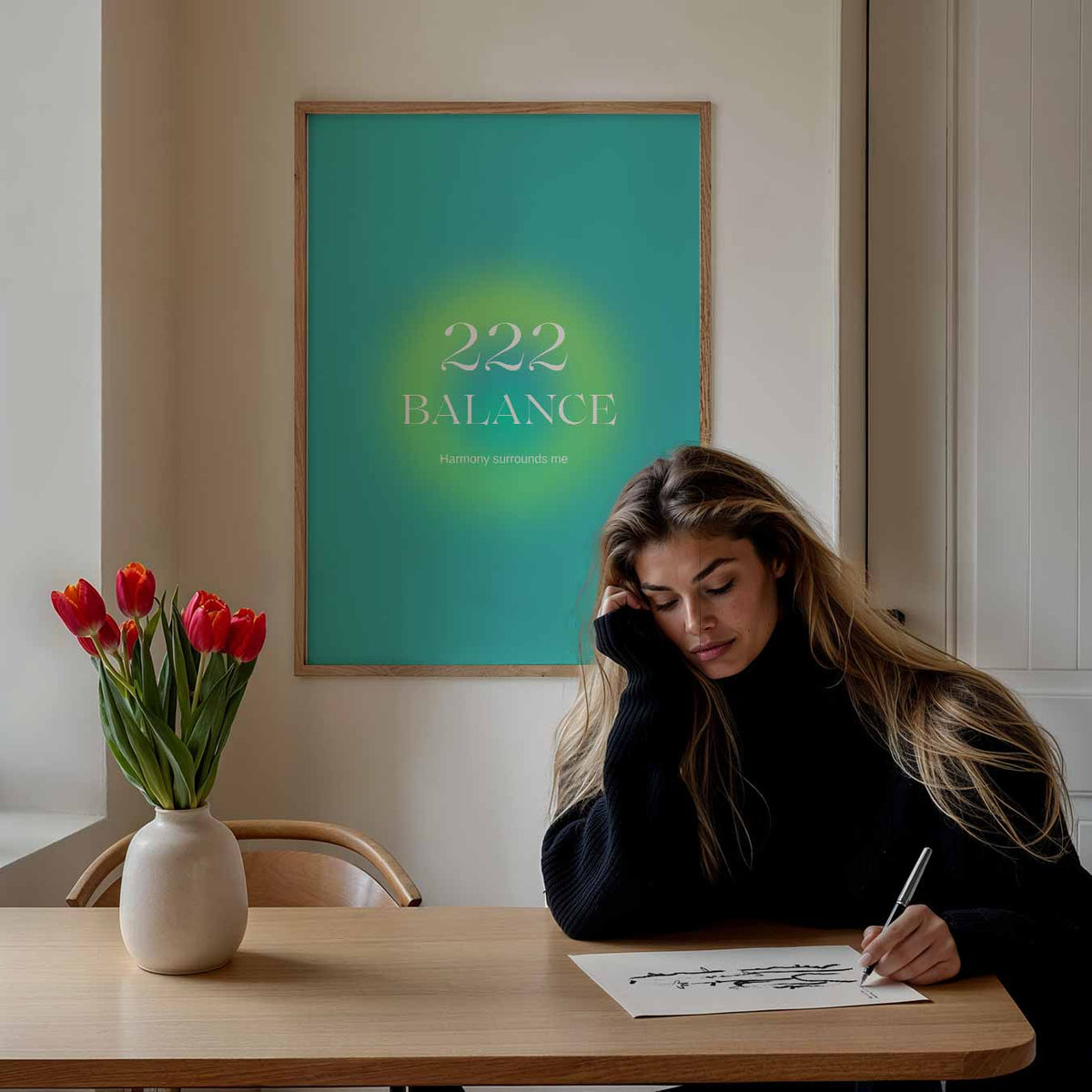 Balans Inspiratie – mindful poster als rustige wanddecoratie