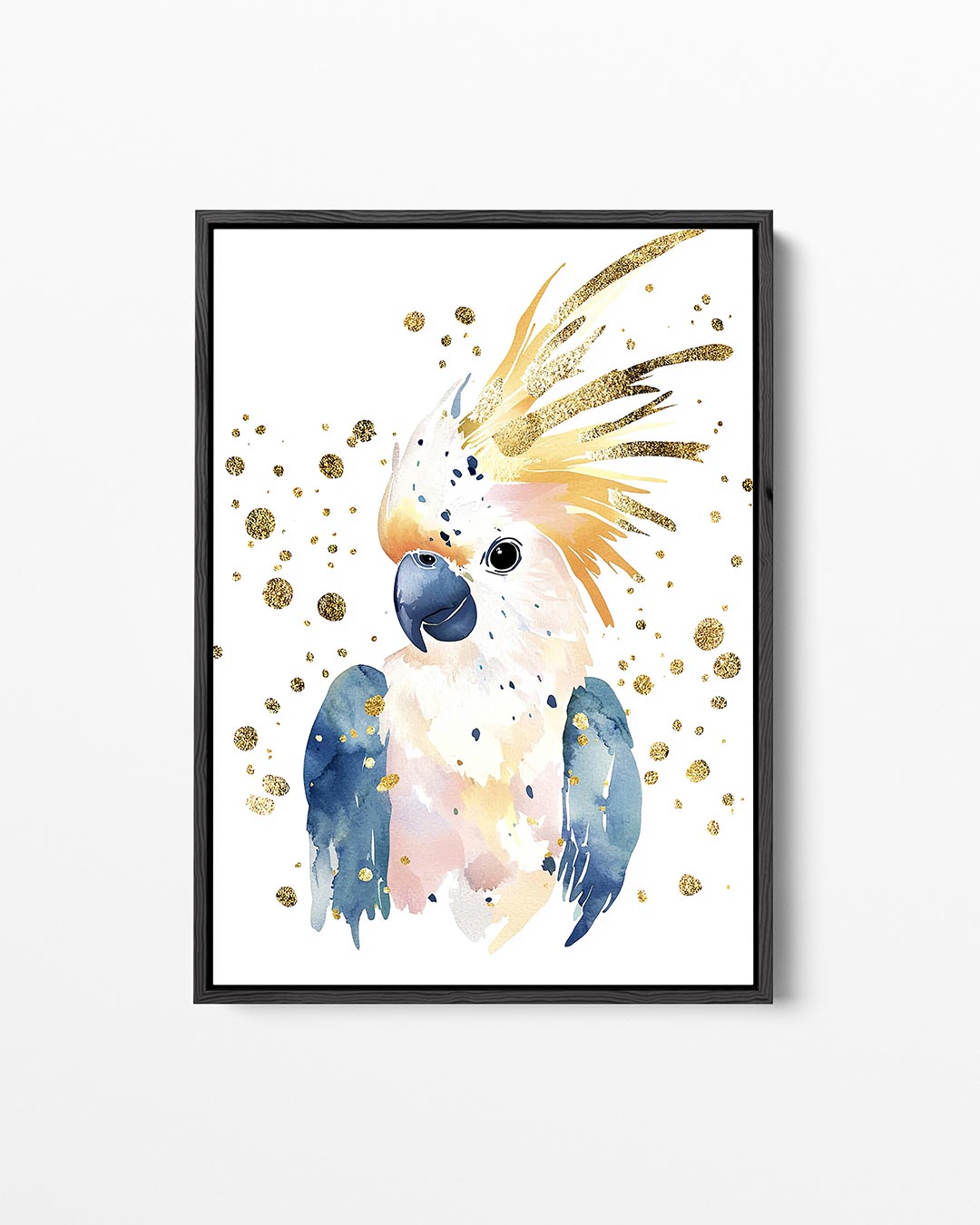 Vrolijke vogel illustratie – staand wanddecoratie kunstwerk