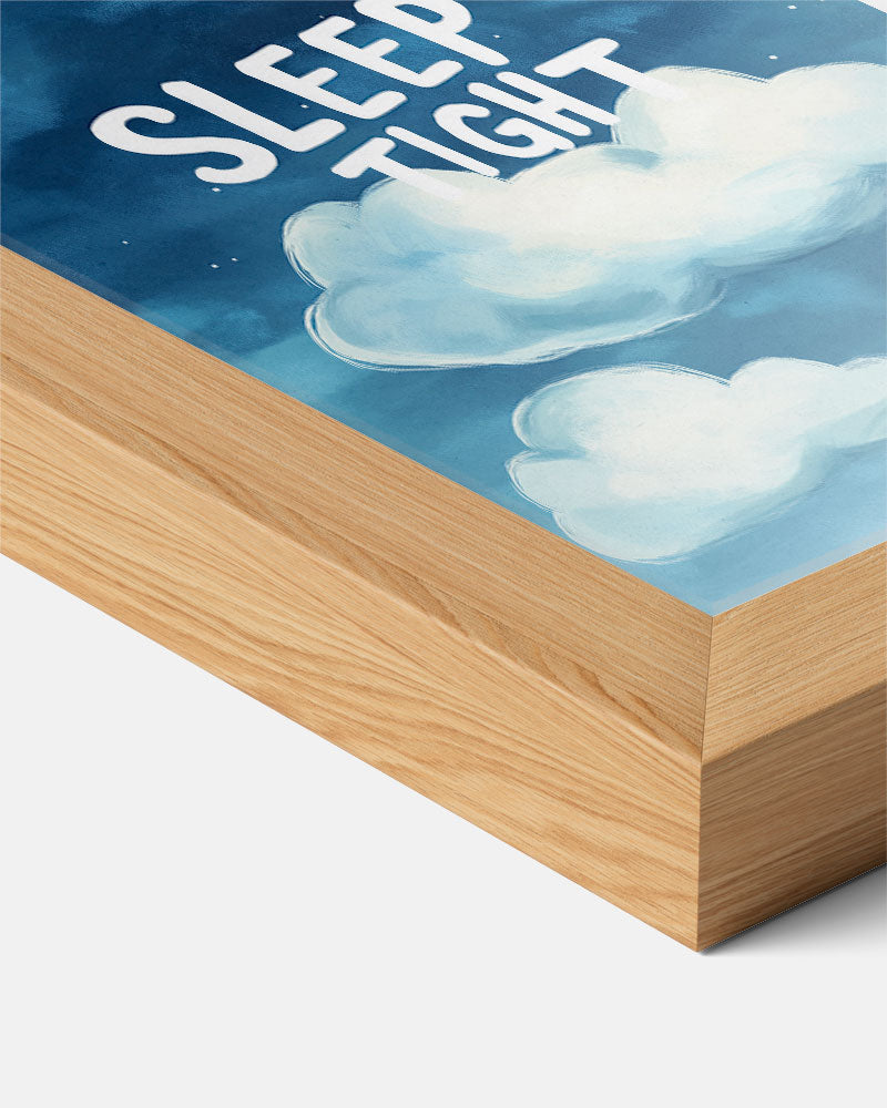 Droom Zacht Nachtposter – kids poster als vrolijke staande wanddecoratie