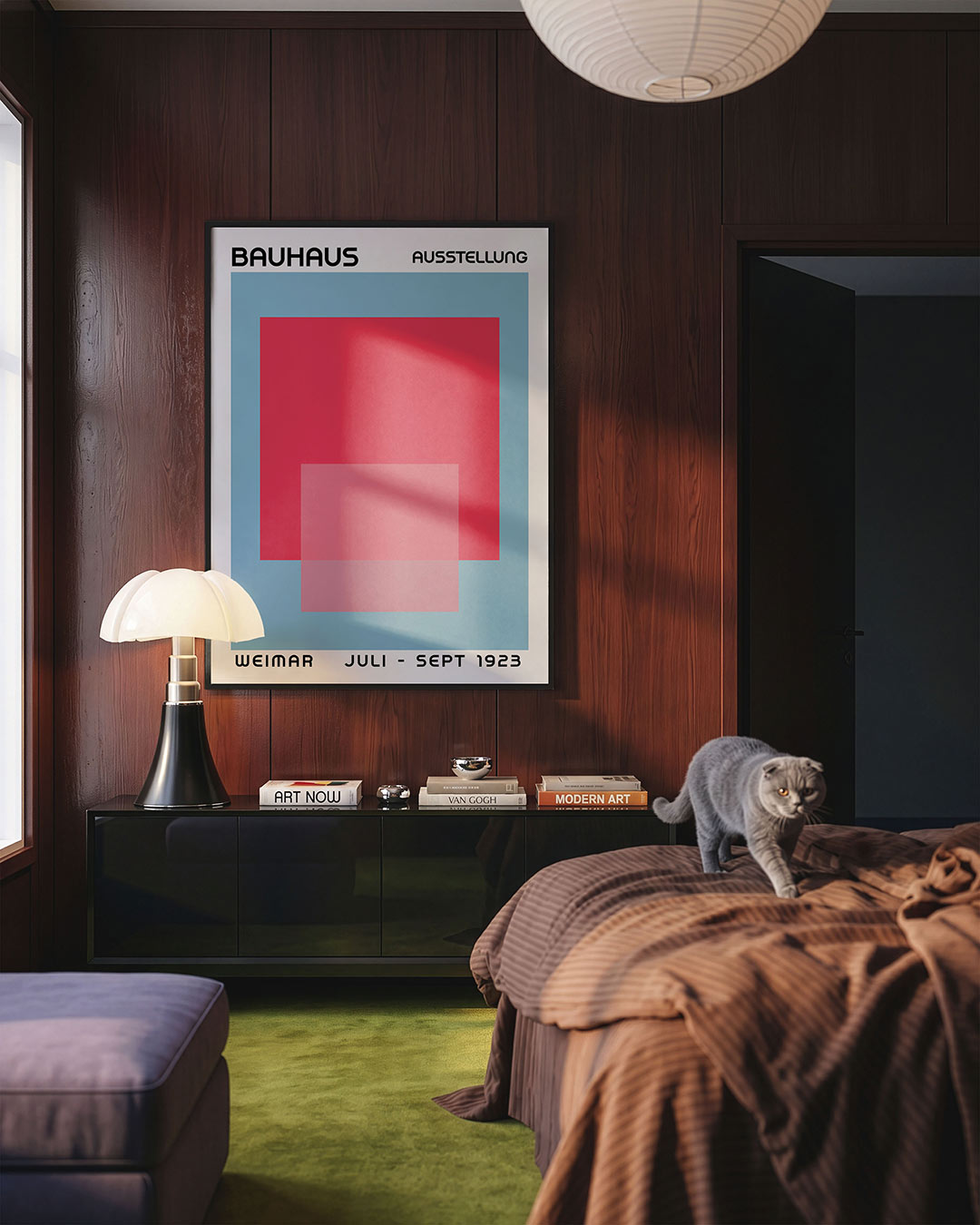 Vorm en kleur – geometrische Bauhaus poster in staand formaat