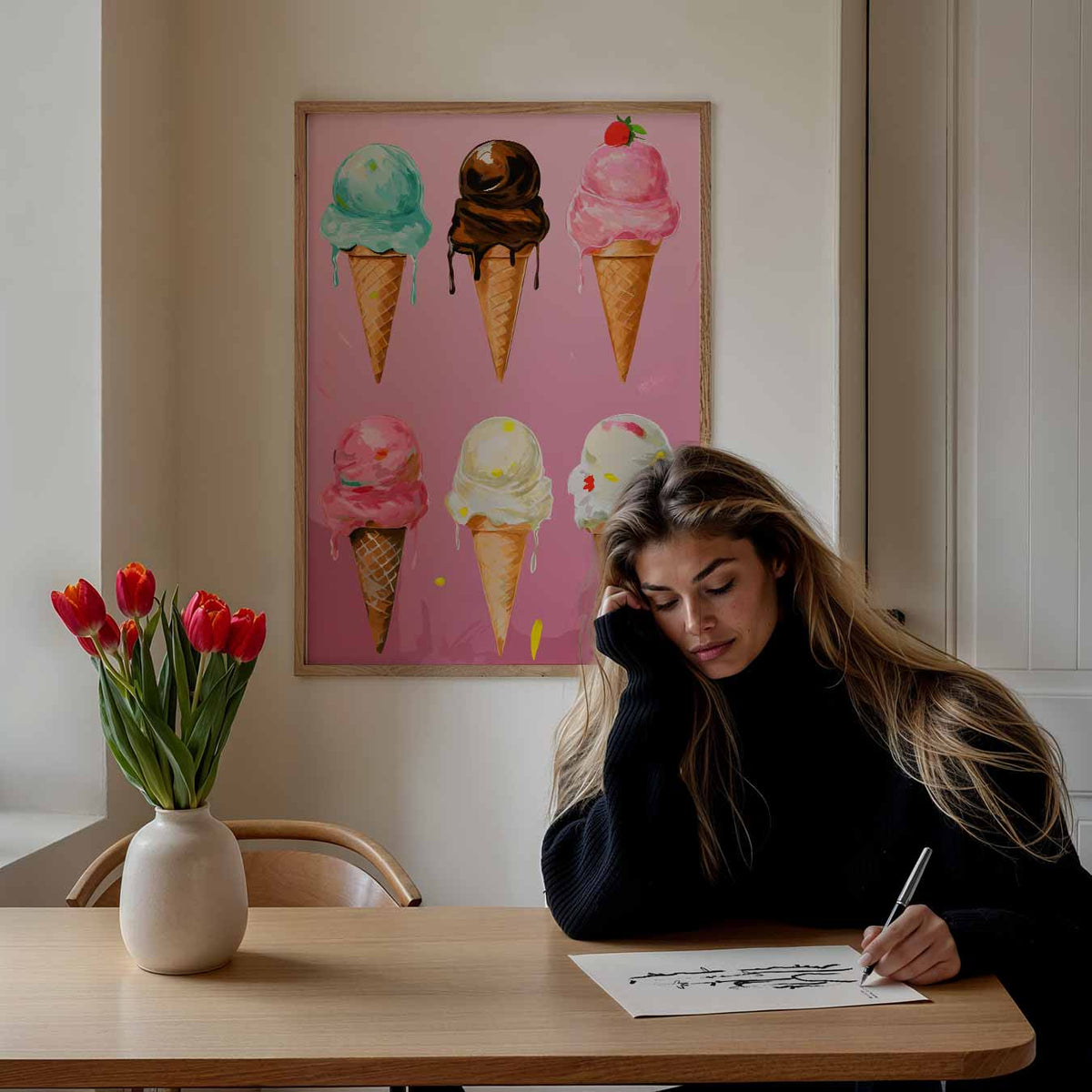 Zoete IJsco Fantasie – keuken portret poster, afbeelding 7