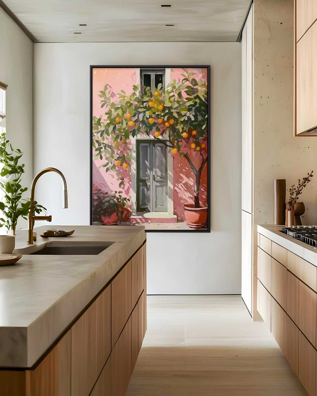 Mediterrane Droom – dibond wanddecoratie in staand formaat