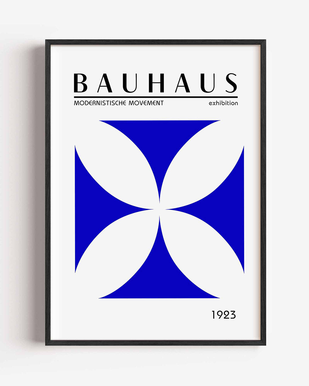 Vormen en vlakken – staande Bauhaus poster als wanddecoratie
