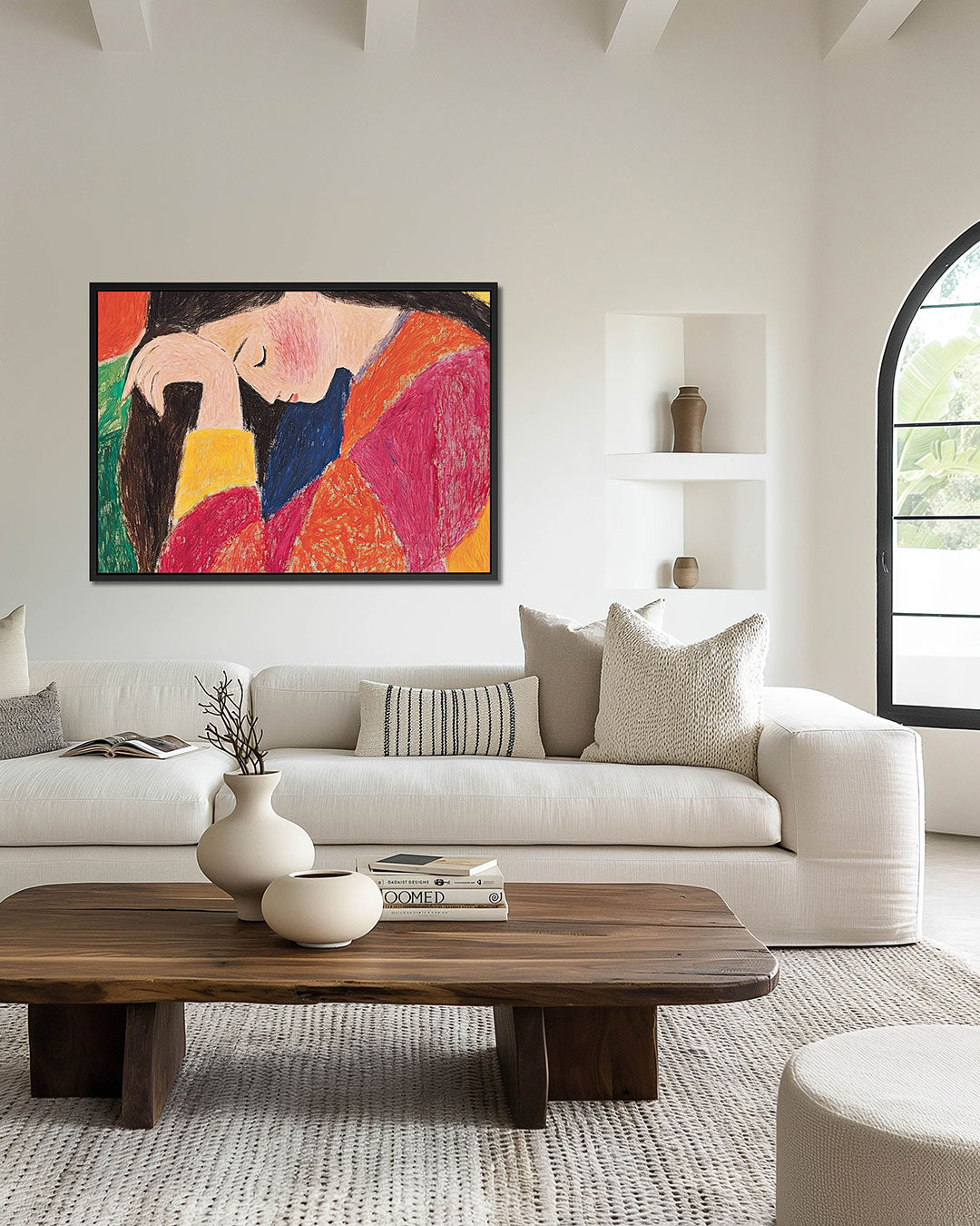 Kleurrijke dromer – wanddecoratie in interieur