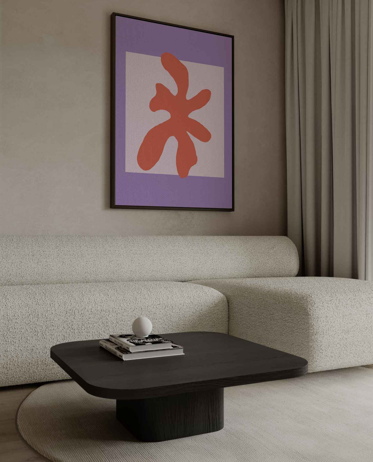 Vrolijk Abstract Design – dibond kunstwerk als wanddecoratie