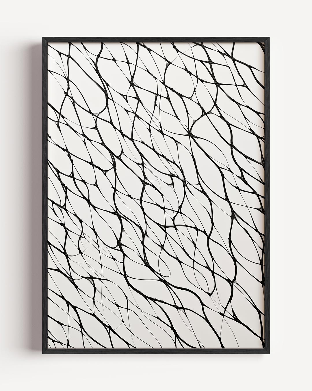 Elegante Zwart-Wit Abstracte – textuur portret poster als wanddecoratie