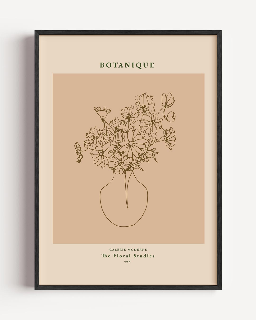 Botanique Bloemenlijntekening – bloemen portret poster als wanddecoratie