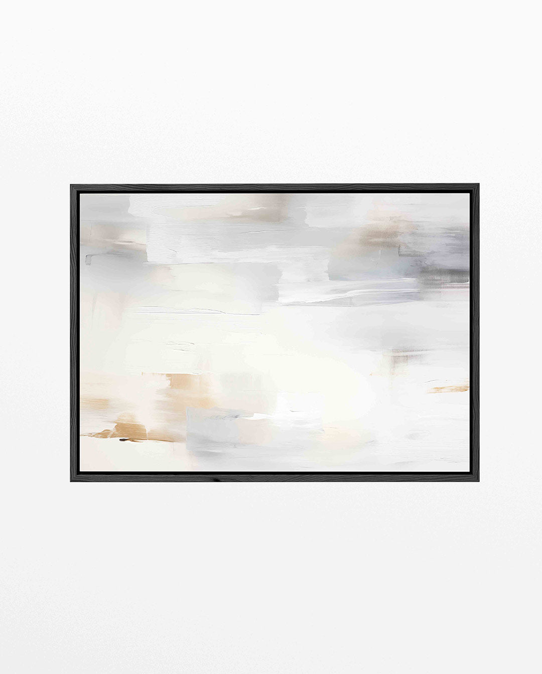Rustige kleurenmix – liggend abstract kunstwerk