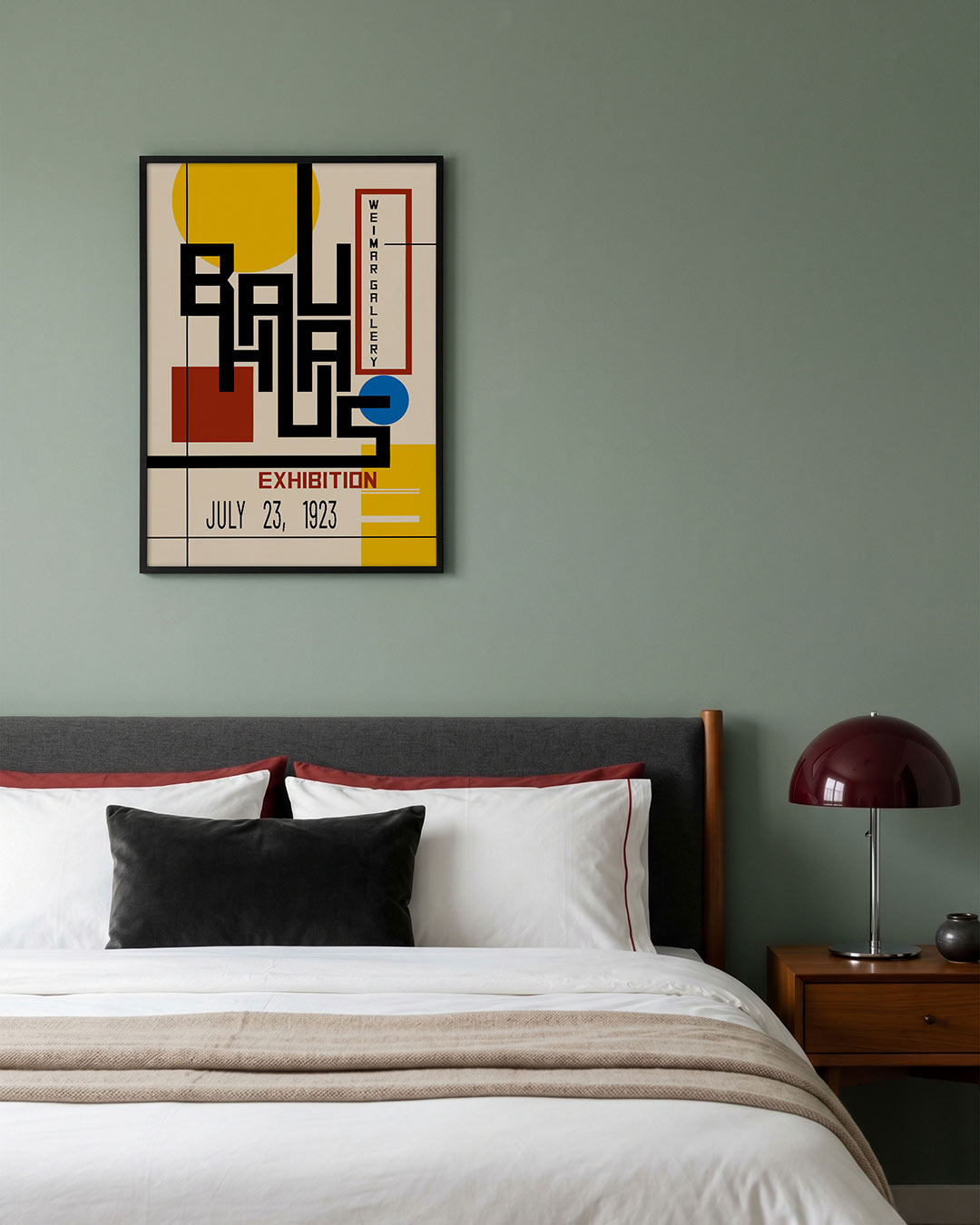 Vormen en vlaken – geometrische poster in Bauhaus-stijl van WallArtistic