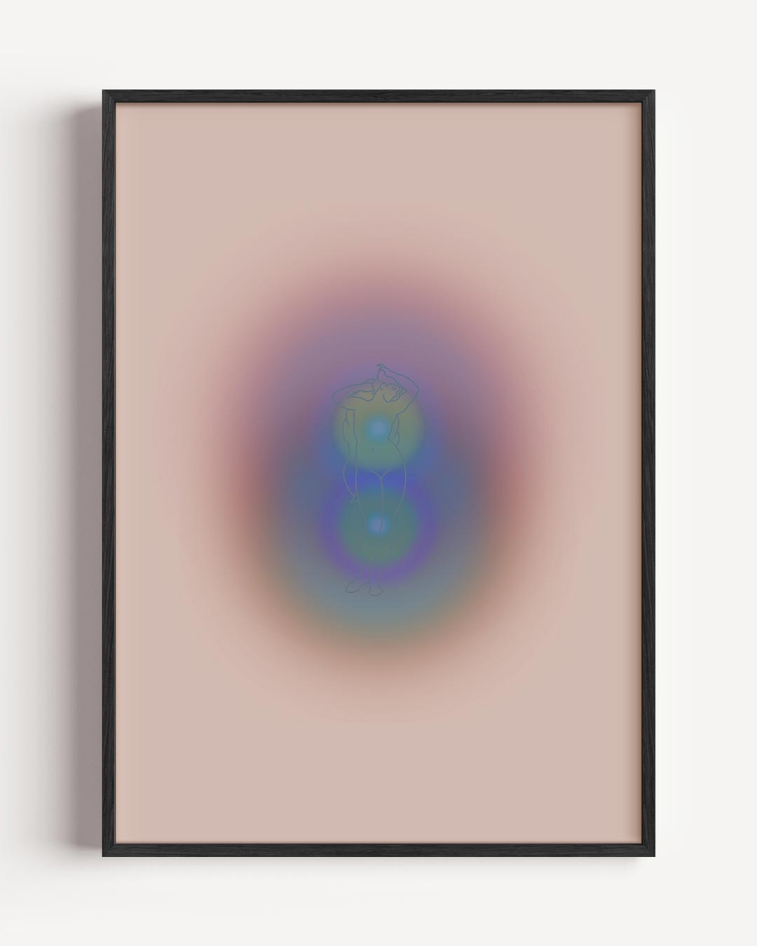 Spirituele Aura – mindfulness portret poster als wanddecoratie
