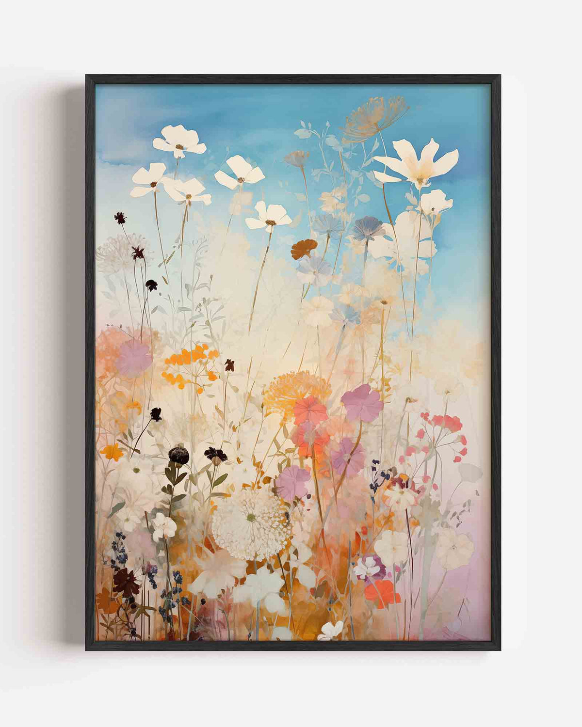 Bloemen in zachte tinten – bloemen portret poster als wanddecoratie