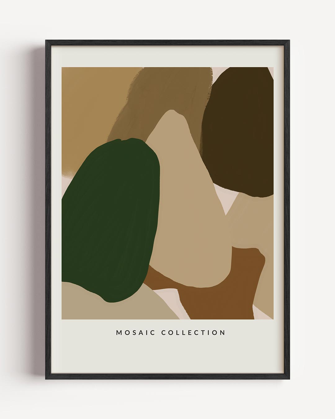 Abstracte Aardetinten – keuken portret poster als wanddecoratie