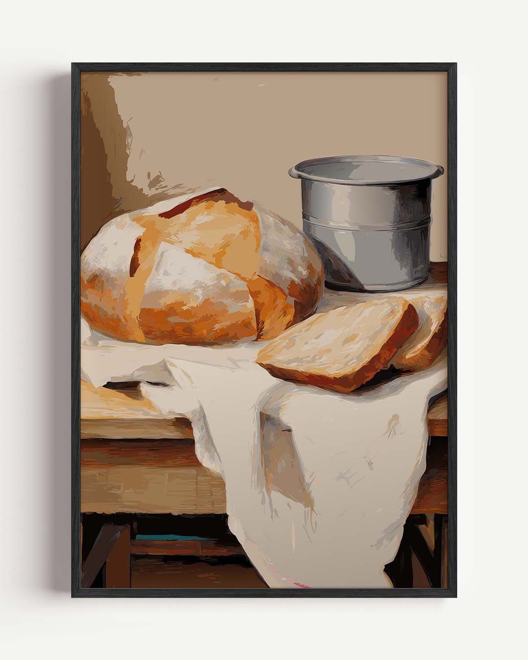 Gezellig Brood Stilleven – keuken portret poster als wanddecoratie