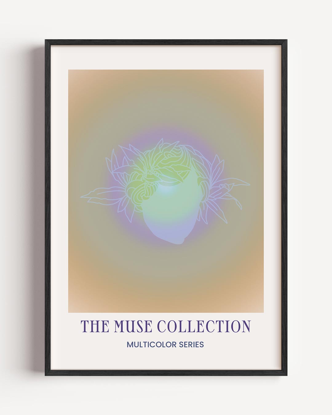 The Muse Collection - Multicolor Nature – mindfulness portret poster als wanddecoratie