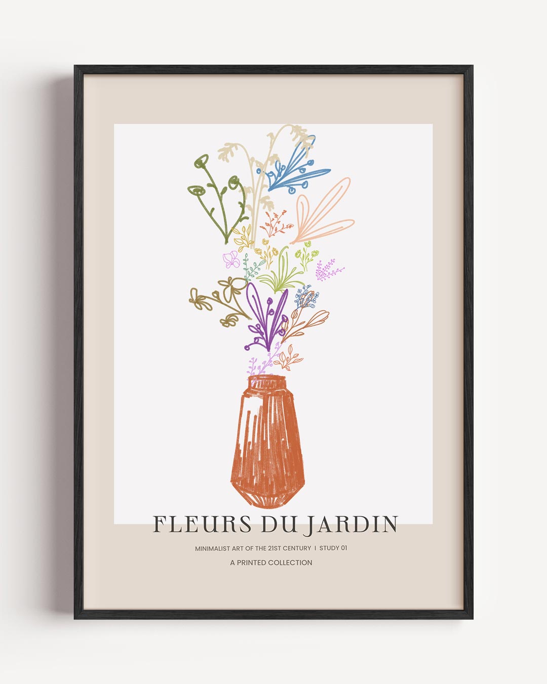 Vrolijke Bloemenpracht – bloemen portret poster als wanddecoratie